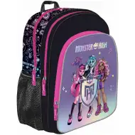 Czarny plecak szkolny Monster High, 38x30x18 cm