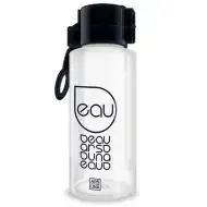 Czarny przezroczysty bidon 650ml