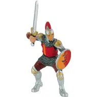 Czerwona figurka rycerza miecznika - Bullyland