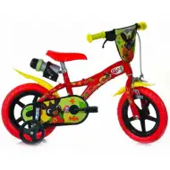 Czerwony dziecięcy rowerek Bing w rozmiarze 12 cali - rower Dino Bikes.