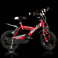 Czerwony rower dziecięcy 16-calowy - rower Dino Bikes