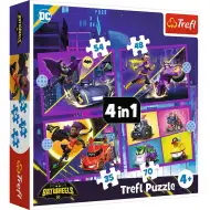 DC Comics: Batwheels 4 w 1 puzzle - Trefl