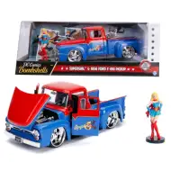 DC Comics Bombshells - Supergirl: 1956 Ford F-100 Pickup metalowy model samochodu 1/24 - Simba Toys