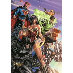DC Comics: Liga Sprawiedliwości 1000-elementowe puzzle Compact 50x70cm - Clementoni zdjęcie 2