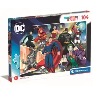 DC Comics: Liga Sprawiedliwości kolaż 104-elementowe puzzle - Clementoni
