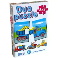 DUO Puzzle z maszynami budowlanymi - D-Toys