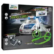 Darda: Zestaw torowy Policja 4 w 1 z samochodem policyjnym Porsche 911 GT3 na napędzie typu pull-back