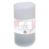 Dekoracyjna biała świeca LED 7,5x15cm