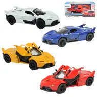 Die-Cast: Metalowy luksusowy samochód sportowy z otwieranymi drzwiami, różne wersje, 12 cm, 1 sztuka