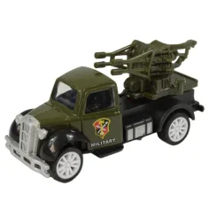 Die-Cast: Wojskowy samochodzik w kilku wariantach, napędzany mechanizmem śrubowym, skala 1:55 zdjęcie 5