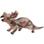 Dino World: Figurka dinozaura Styracosaurus wykonana z winylu, wydająca dźwięk, wypełniona bawełną, 35 cm.