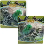 Dino World: figura T-rexa lub Raptora z drzewem