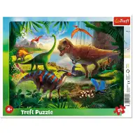 Dinozaury 25-elementowe puzzle w ramce - Trefl