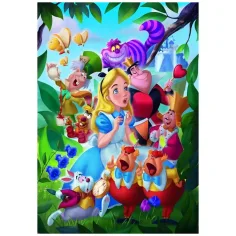Disney - Alicja w Krainie Czarów, puzzle 1000 elementów z plakatem - Clementoni zdjęcie 2
