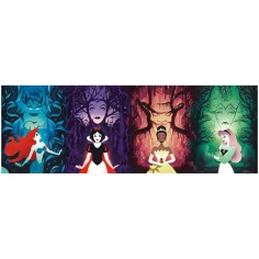 Disney - Księżniczki Disneya 1000-elementowe panoramiczne puzzle z plakatem - Clementoni zdjęcie 2