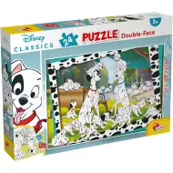 Disney 101 Dalmatyńczyków 2 w 1 puzzle i kolorowanka 24 elementy 50x35 cm - Lisciani
