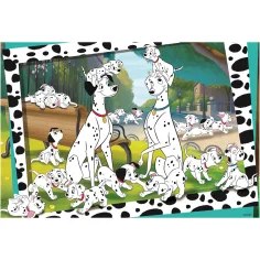 Disney 101 Dalmatyńczyków 2 w 1 puzzle i kolorowanka 24 elementy 50x35 cm - Lisciani zdjęcie 2