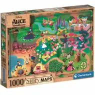 Disney: Alicja w Krainie Czarów mapa puzzle 1000 elementów - Clementoni