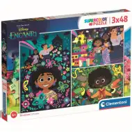 Disney Encanto Supercolor 3 w 1 3x48 elementów puzzle - Clementoni
