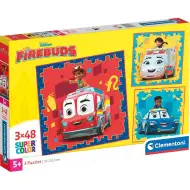Disney Firebuds 3x48-elementowe puzzle Supercolor - Clementoni