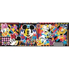 Disney: Klasyczna panorama puzzle 1000 elementów z Myszką Miki 98x33cm - Clementoni zdjęcie 2