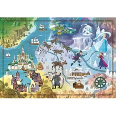 Disney: Kraina lodu - puzzle z mapą, 1000 elementów - Clementoni zdjęcie 2