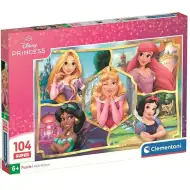 Disney+Księżniczki Uśmiechnięte twarze 104-elementowe super puzzle - Clementoni
