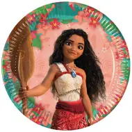 Disney Księżniczki Vaiana 2 papierowe talerzyki zestaw 8 sztuk 23 cm