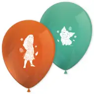 Disney Księżniczki Vaiana 2 pomarańczowo-turkusowo-zielony zestaw 8 balonów
