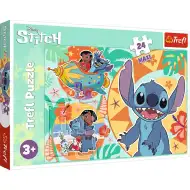 Disney: Lilo &amp; Stitch Szczęśliwy Dzień 24-elementowe Maxi puzzle - Trefl
