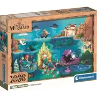 Disney Mała Syrenka mapa 1000-elementowe puzzle z plakatem - Clementoni