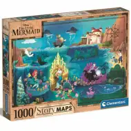 Disney: Mała syrenka mapa puzzle 1000 elementów - Clementoni
