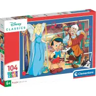 Disney Pinokio puzzle Supercolor 104 elementów - Clementoni