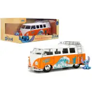 Disney Stitch – 1961 Volkswagen Bus z figurką Stitcha 1/24 - Jada Toys