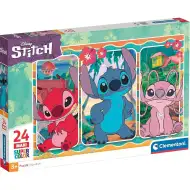 Disney+Stitch 24-elementowa maxi supercolor puzzle - Clementoni