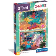 Disney Stitch 2x60-elementowe puzzle Supercolor - Clementoni