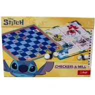 Disney Stitch: Warcaby i Młynek Gra Planszowa - Trefl