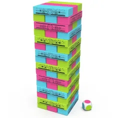 Dom Lalki Gabi: Kolorowa wieża Jenga – gra towarzyska - Spin Master zdjęcie 2