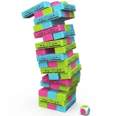 Dom Lalki Gabi: Kolorowa wieża Jenga – gra towarzyska - Spin Master zdjęcie 3