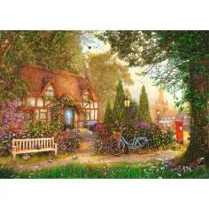 Dom z trzcinowym dachem, puzzle premium 1000 elementów - Trefl zdjęcie 2