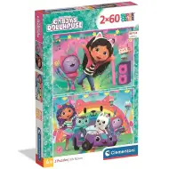 Domek Gabby: Super Kolor Puzzle 2x60 elementów - Clementoni
