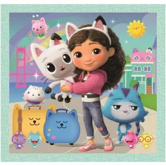 Domek dla lalek Gabi – zestaw 3 x 48 elementów Super Color puzzle – Clementoni zdjęcie 2