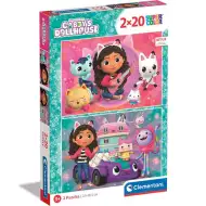 Domek dla lalek Gabi Supercolor puzzle 2x20 elementów - Clementoni