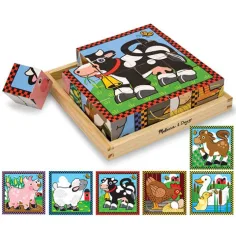 Domowe zwierzęta drewniane klocki układanka - Melissa & Doug zdjęcie 2