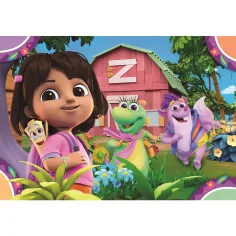Dora poznaje świat 2x20-elementowe puzzle Supercolor - Clementoni zdjęcie 2