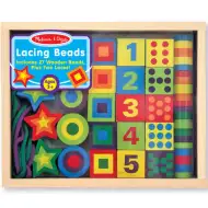 Drewniane koraliki do nawlekania w pudełku - Melissa &amp; Doug