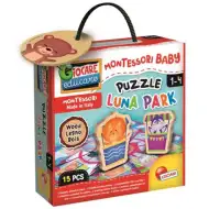 Drewniane puzzle Montessori - Wesołe miasteczko