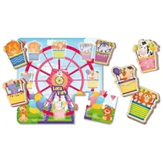 Drewniane puzzle Montessori - Wesołe miasteczko zdjęcie 2