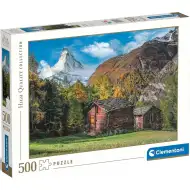 Drewniany domek w górach HQC puzzle 500 elementów - Clementoni