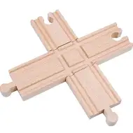 Drewniany element skrzyżowania torów kolejowych